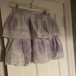 NWT Chelsea and Violet purple and white skirt